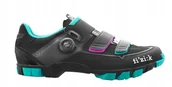 Buty rowerowe - Buty damskie Fizik MTB M6 Women Black/Anthracite/Green 36 - miniaturka - grafika 1