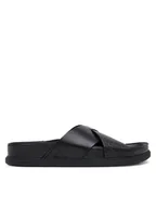 Klapki i japonki męskie - Clarks Klapki Torford Cross 26181382 Czarny - miniaturka - grafika 1