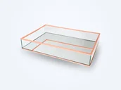 Akcesoria do oświetlenia scenicznego - 1 szt. PS MOON in the room taca lustrzana, organizer Stella II, ROSE GOLD. - miniaturka - grafika 1