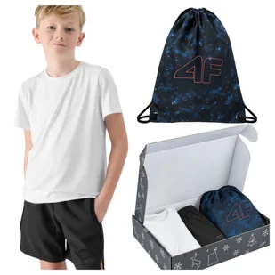 Świąteczny zestaw 4F koszulka, spodenki i worek w prezentowym boxie 134/140 - Koszulki dla chłopców Świąteczny zestaw 4F koszulka, spodenki i worek w prezentowym boxie 134/140 - Koszulki dla chłopców - miniaturka - grafika 1
