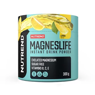 NUTREND Magneslife Instante Drink Powder - 300g - Lemon - Witaminy i minerały - Witaminy i minerały dla sportowców NUTREND Magneslife Instante Drink Powder - 300g - Lemon - Witaminy i minerały - Witaminy i minerały dla sportowców - miniaturka - grafika 1
