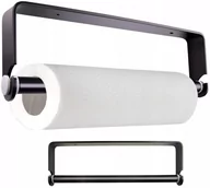 Stojaki i wieszaki na papier toaletowy - Wieszak uchwyt na ręcznik papierowy czarny LOFT - miniaturka - grafika 1