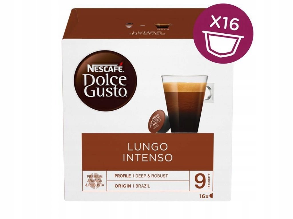 Kapsułki Dolce Gusto Nescafe Lungo Intenso 16 szt.