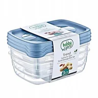 Pojemniki kuchenne - Orion Pojemnik do żywności z pokrywką ZESTAW 3 szt. 126560 - miniaturka - grafika 1