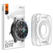 Akcesoria do smartwatchy - Spigen Szkło hartowane x2 Glas.tR "EZ FIT" do Samsung Galaxy Watch 4 Classic 42mm AGL03747 - miniaturka - grafika 1