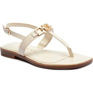 Guess Skórzane sandały RONII - Sandały damskie - miniaturka - grafika 1