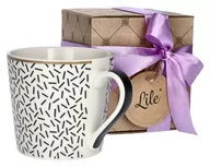 Kubki - Kubek porcelanowy do kawy herbaty wzory złoty 350 ml Lile Lilium LI-058G - miniaturka - grafika 1