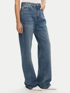 Spodnie damskie - AMI PARIS Jeansy FTR450.DE0046 Granatowy Regular Fit - miniaturka - grafika 1