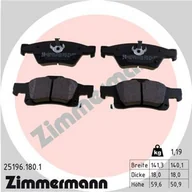 Klocki hamulcowe - Klocki hamulcowe - komplet ZIMMERMANN 25196.180.1 - miniaturka - grafika 1