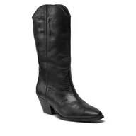 Botki damskie - Botki Bronx Western 47505-AL Black 01 - miniaturka - grafika 1