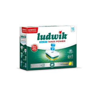 Ludwik tabletki do zmywarki ALL IN 1 MAXX POWER LEMON - 15 szt. - Środki do zmywarek - miniaturka - grafika 1