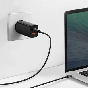 Baseus GaN2 Lite szybka ładowarka 2x USB Typ C 65 W Power Delivery 3.0 Quick Charge 4+ SCP FCP AFC biały (CCGAN2L-E02) - Ładowarki do telefonów - miniaturka - grafika 14