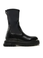 Botki damskie - LOVE MOSCHINO Botki JA24114G0LIM600A Czarny - miniaturka - grafika 1
