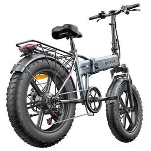 Engwe EP-2 Pro 20-calowe grube opony, silnik 250W, bateria 13Ah, maks. prędkość 35km/h - szary - Rowery elektryczne - miniaturka - grafika 4
