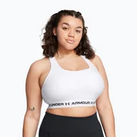 Bielizna sportowa damska - Biustonosz treningowy Under Armour Crossback Mid white/white/black | WYSYŁKA W 24H | 30 DNI NA ZWROT - miniaturka - grafika 1