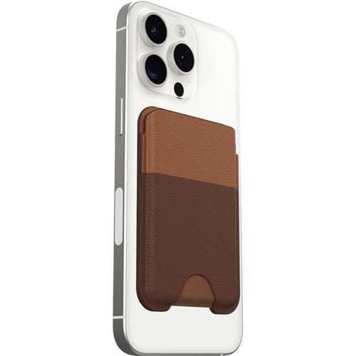 OtterBox Symmetry Cactus Leather MagSafe Wallet, miękki w dotyku portfel z 2-3 przegródkami na karty, silnie magnetycznie umocowane z MagSafe, kompatybilny z iPhonem, Brązowe
