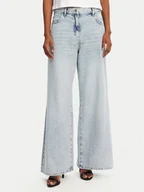 Spodnie damskie - Patrizia Pepe Jeansy 2P1697/D070-CA61 Niebieski Wide Leg - miniaturka - grafika 1