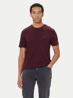 Koszulki męskie - Tommy Hilfiger T-Shirt Ess Seasonal MW0MW39995 Bordowy Regular Fit - miniaturka - grafika 1
