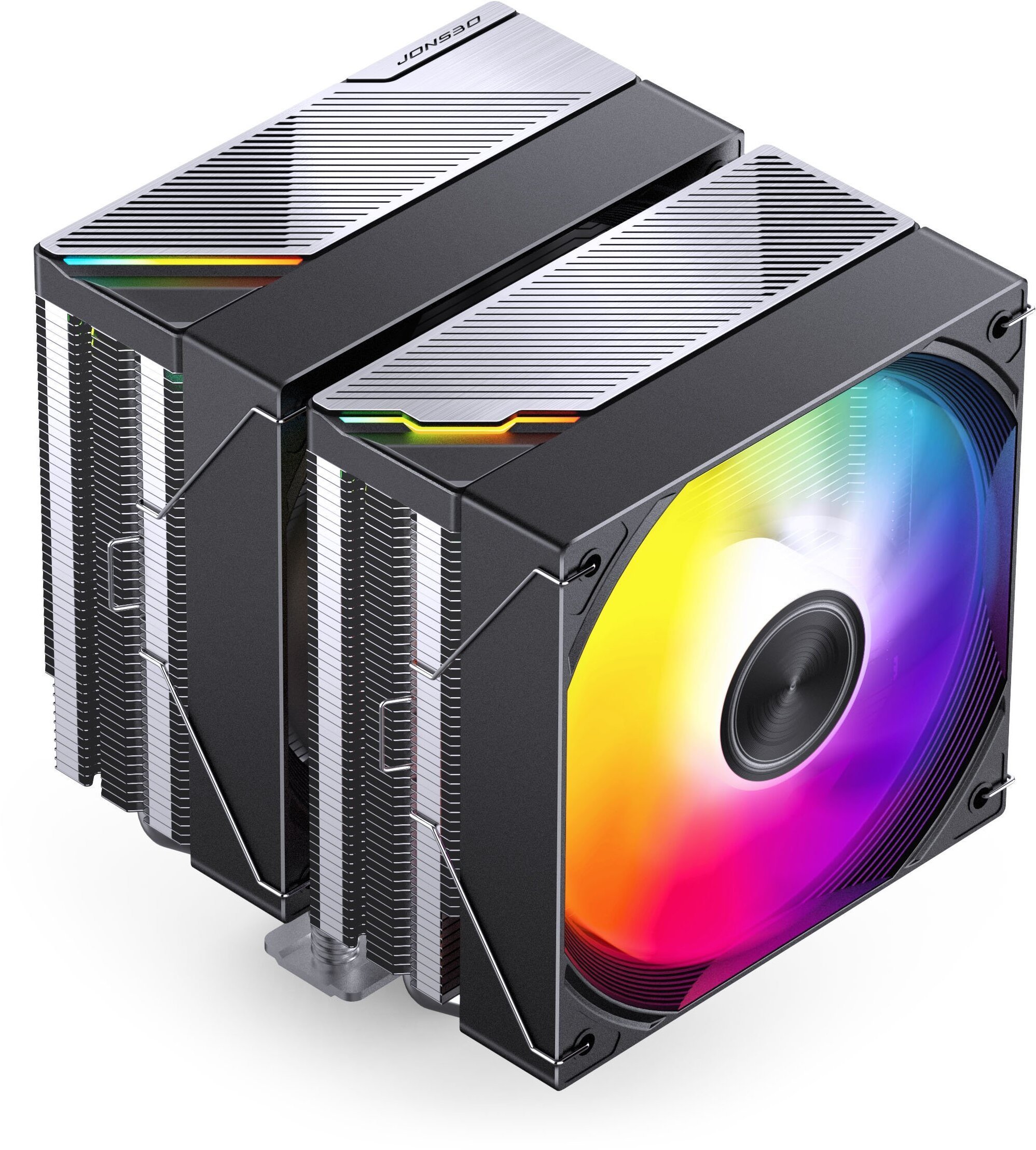 Chłodzenie CPU Jonsbo CA80 chłodzenie CPU, Dual-Tower, 2 x 120mm, PWM, ARGB - czarny CA80 BLACK ARGB