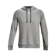Bluzy męskie - Męska Bluza UNDER ARMOUR UA RIVAL FLEECE HOODIE 1379757-025 – Szary - miniaturka - grafika 1