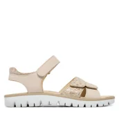 Buty dla dziewczynek - Sandały Primigi 1389022 D Beżowy - miniaturka - grafika 1