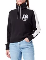 Bluzy damskie - BOSS Bluza damska, czarna, L - miniaturka - grafika 1
