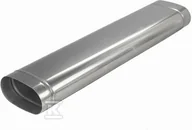 Kominy i akcesoria - Rura L-1000 owal 100x200 0,5mm do kotłów na pellet - miniaturka - grafika 1