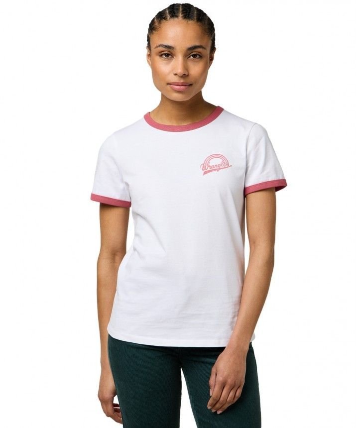 t-shirt donna wrangler 112371125 white