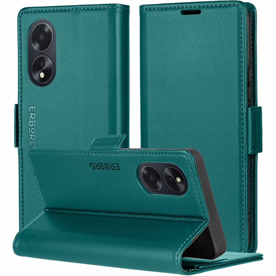 Etui z klapką do Oppo A18 4G A38 4G Erbord magnetyczne case portfel skóra