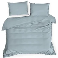 Pościel - Eurofirany Pościel błękitna satynowa Nova3 220x200 ef-psc-nova3błęk-220 - miniaturka - grafika 1