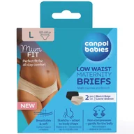 Bielizna lecznicza - Canpol Babies MumFIT, majtki ciążowe pod brzuch, rozmiar L, 103-110 cm, 2 sztuki - miniaturka - grafika 1