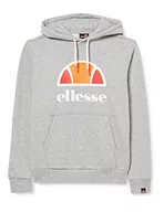 Bluzy męskie - Ellesse Męska bluza z kapturem Yuffie Oh, Grey Marl, XL, Szary melanżowy, XL - miniaturka - grafika 1