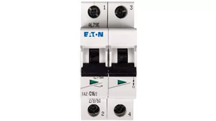 Eaton Wyłącznik nadprądowy dwubiegunowy C 16A FAZ-C16/2 278760 - Bezpieczniki elektryczne - miniaturka - grafika 1