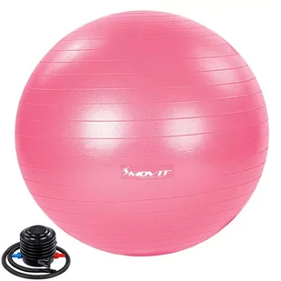Movit Piłka gimnastyczna z pompką 75 cm różowa M75555 - Piłki do ćwiczeń - miniaturka - grafika 1