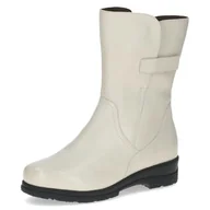 Kozaki damskie - Caprice Damskie buty 9-26453-45, modne kozaki, ecru nappa, 37 EU szerokie, ecru nappa, 37 EU szeroki - miniaturka - grafika 1