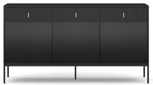 Komoda pojemna szafka z szufladami i półkami Maggiore 154,5 cm czarny - Komody - miniaturka - grafika 1