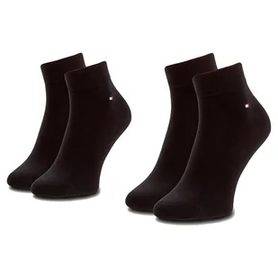 Zestaw 2 par niskich skarpet męskich Tommy Hilfiger 342025001 Czarny - Skarpetki męskie - miniaturka - grafika 1