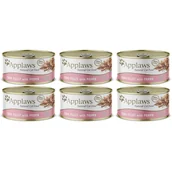 Mokra karma dla kotów - Applaws Cat Tuńczyk z krewetkami 6x70g PUSZKA - miniaturka - grafika 1