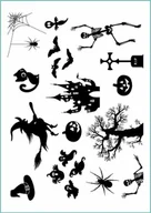 Prace ręczne dla dzieci - Tatuaże tymczasowe z różnymi wzorami na Halloween 08, arkusz A4 - miniaturka - grafika 1