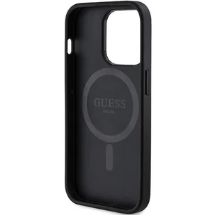 Etui Guess GUHMP14XG4GFRK Apple iPhone 14 Pro Max hardcase 4G Collection Leather Metal Logo MagSafe czarne/black - Etui i futerały do telefonów - miniaturka - grafika 8