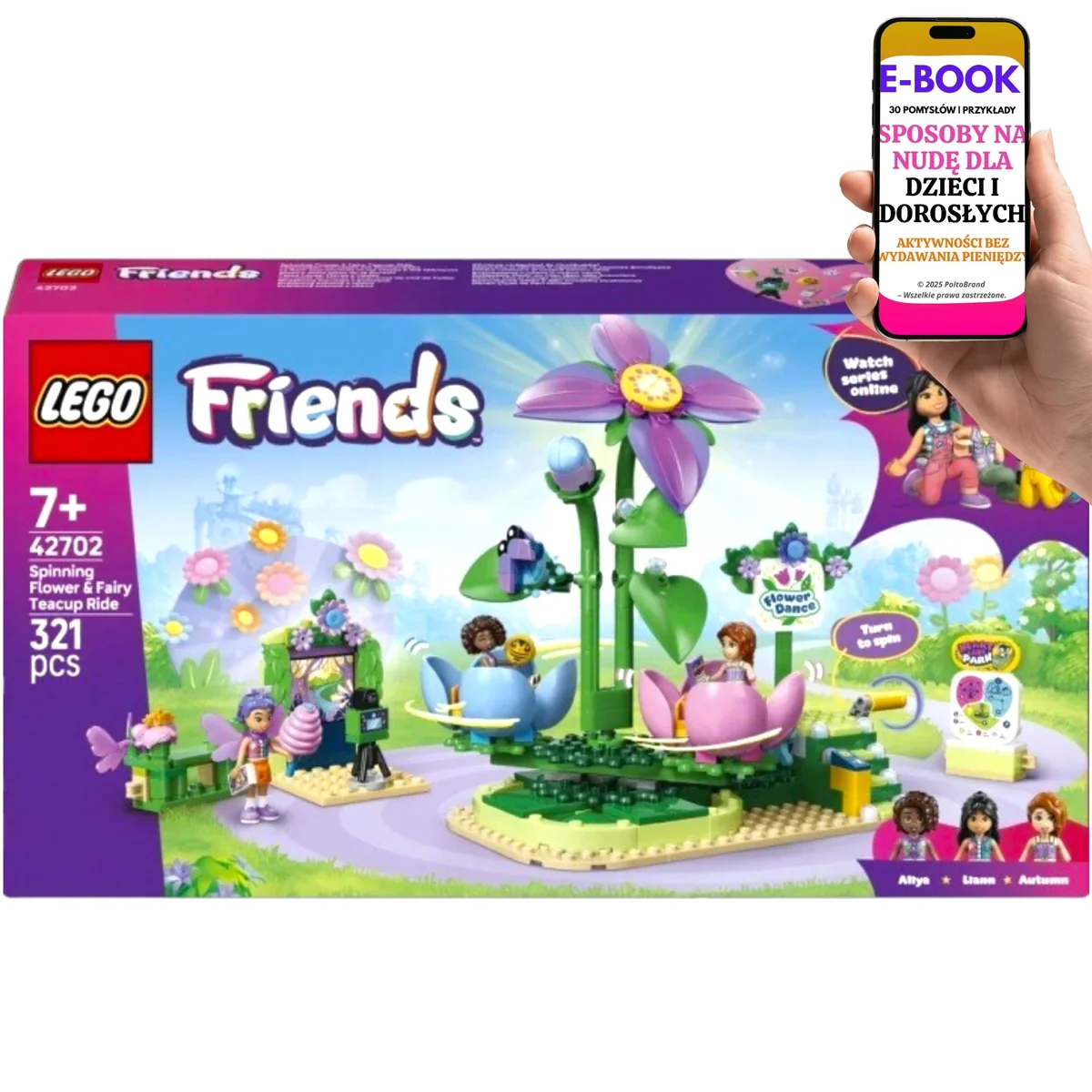 LEGO Friends Wesołe Miasteczko Karuzela z Kwiatami Prezent Na Urodziny 42702