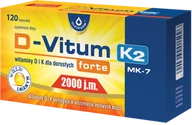 Witaminy i minerały - Oleofarm Sp. z o.o. D-Vitum forte 2000 j.m. K2 120 kapsułek 3158443 - miniaturka - grafika 1