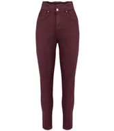 Spodnie damskie - Wygodne elastyczne spodnie JEANSY SKINNY FIT kolorowe Eleganckie ROSE-34 - miniaturka - grafika 1