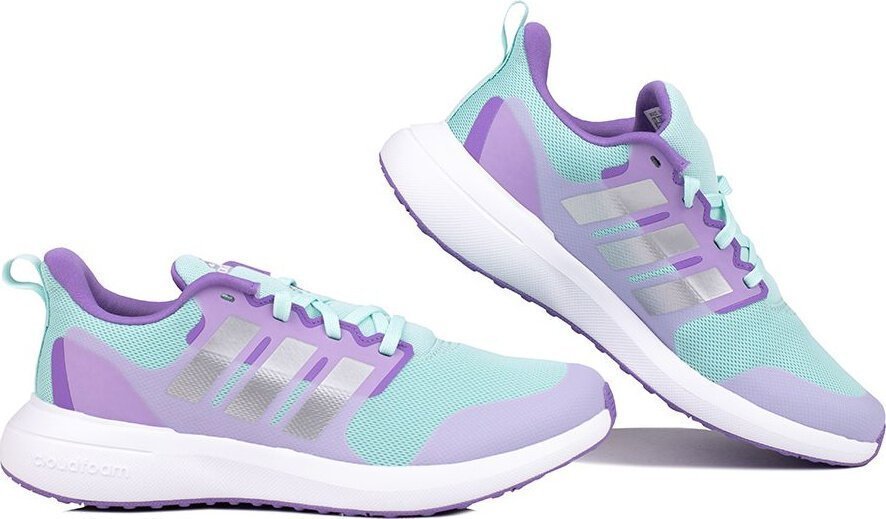 Adidas Buty dla dzieci adidas FortaRun 2.0 Cloudfoam Lace niebiesko-fioletowe ID2363 38