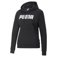 Bluzy damskie - Bluza z kapturem damska Puma ESS czarna 84719701-L - miniaturka - grafika 1