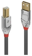 Kable USB - Lindy Cromo Line USB 2.0 Typ A - B, 0.5m Szary - miniaturka - grafika 1
