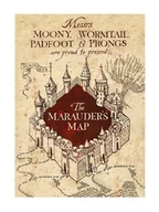 Kartki okolicznościowe i zaproszenia - Pocztówka Harry Potter Mapa Huncwotów pocztówki kartki pocztowe - miniaturka - grafika 1