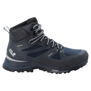 Buty dla dziewczynek - Męskie Buty JACK WOLFSKIN FORCE STRIKER TEXAPORE MID M 4038821-1175 – Granatowy - grafika 1