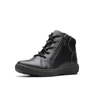 Clarks Damskie botki Caroline Park, czarne Combi, 10, czarne Combi, 7,5 UK - Botki damskie - miniaturka - grafika 1