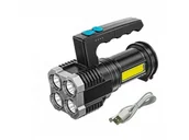 Latarki - Mocna Latarka Taktyczna Zasięg 500 M - miniaturka - grafika 1